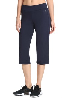 Danskin Women's Sleek Fit Yoga Crop Pant  L