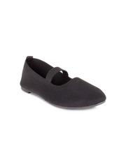 Danskin Women's Shine Knit Flat - Black