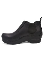 Dansko Frankie Classic Stapled Clog in Ankle Boot Style - Anti-Fatigue Rocker bottom promotes Forward Foot Motion - Premium Leather Uppers for Long-Lasting Wear   M US