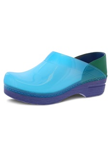 Dansko Professional Translucent Blue  M US Slip-On Clogs for Women - Rocker Sole and Arch Support for Comfort - Jelly-Soft Candy-Colored Shell