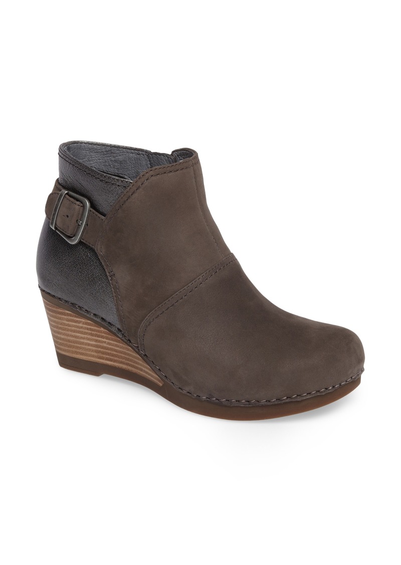 dansko shirley wedge bootie