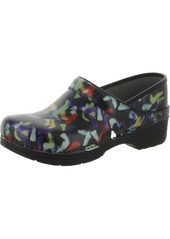 Dansko LT Pro Leather Womens Leather Printed Clogs