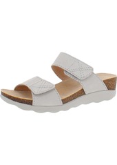 Dansko Maddy Womens Leather Cork Slide Sandals