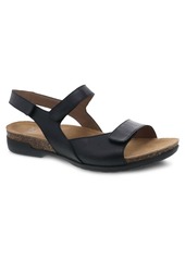 Dansko Ronda Sandal In Black Waxy Burnished