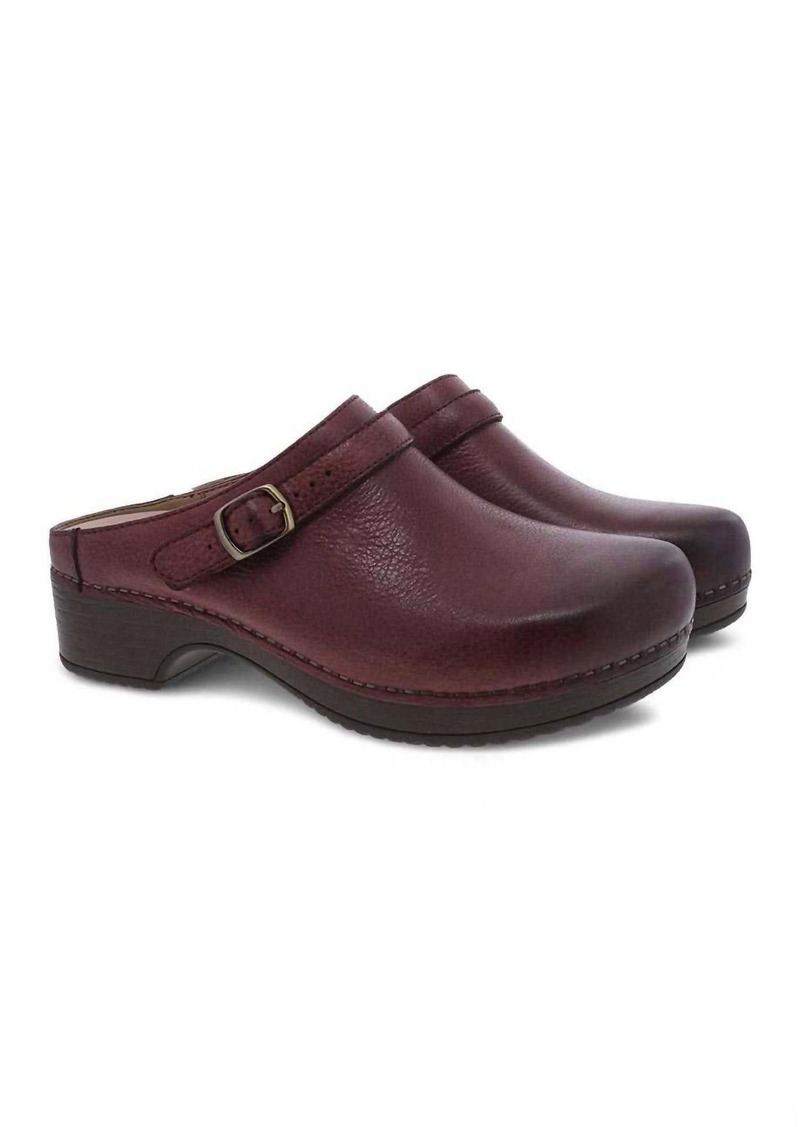 Dansko Women's Berry Nubuck Convertible Mule In Ruby