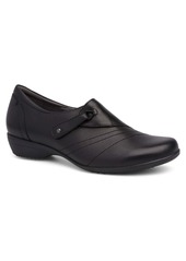 Dansko Women's Franny Comfort Shoes - Medium Width In Black Milled Nappa