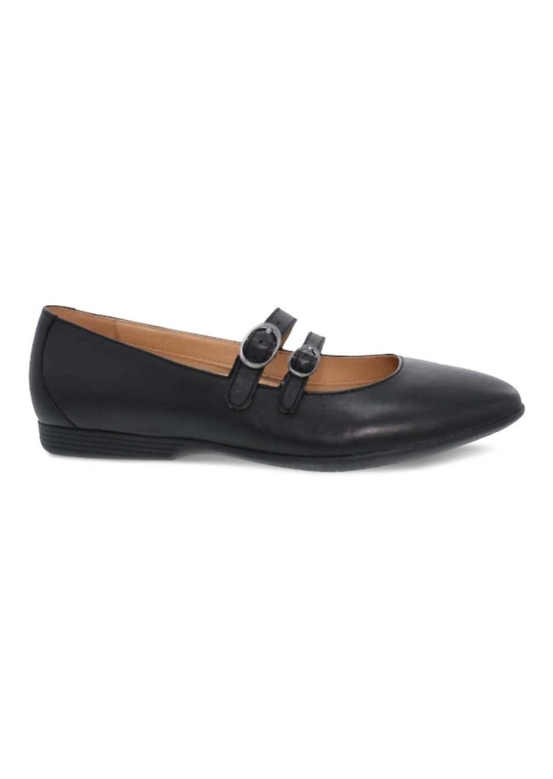 Dansko Women's Leeza Flat Shoes - Medium In Black