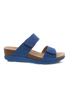 Dansko Women's Maddy Light Weight Adjustable Slide Sandal In Blue