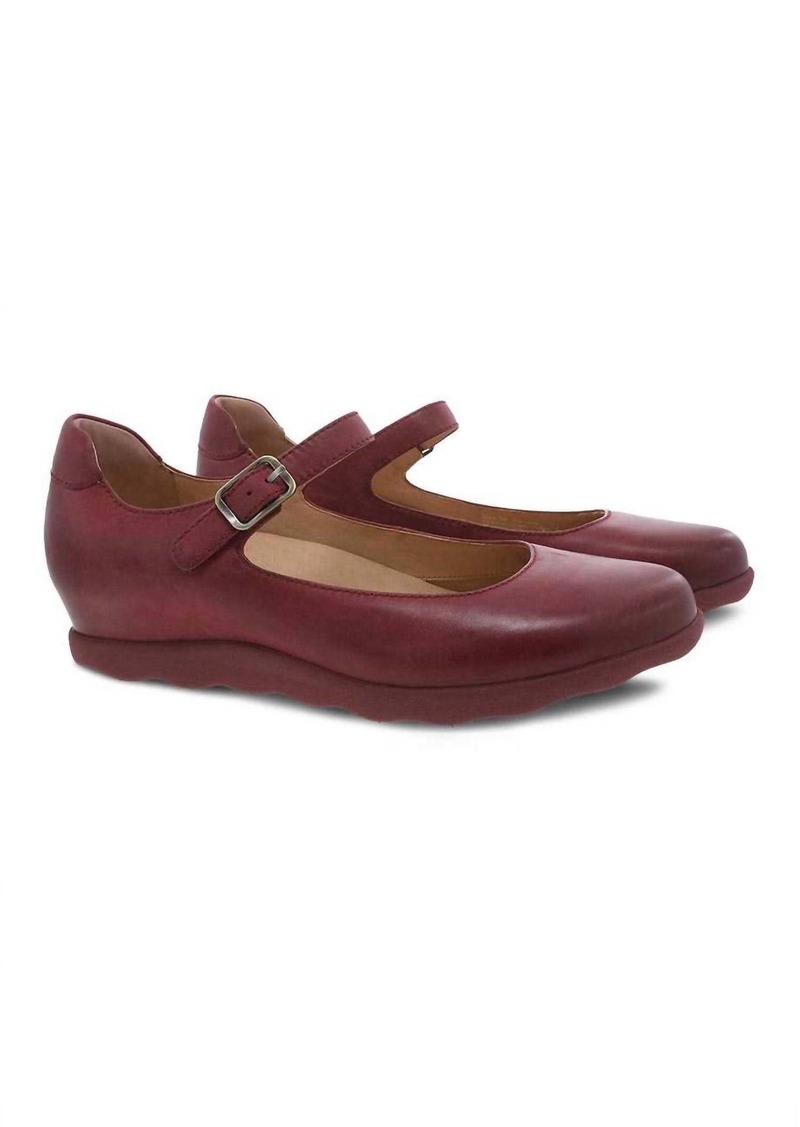 Dansko Women's Marcella Mary Jane Shoes In Red