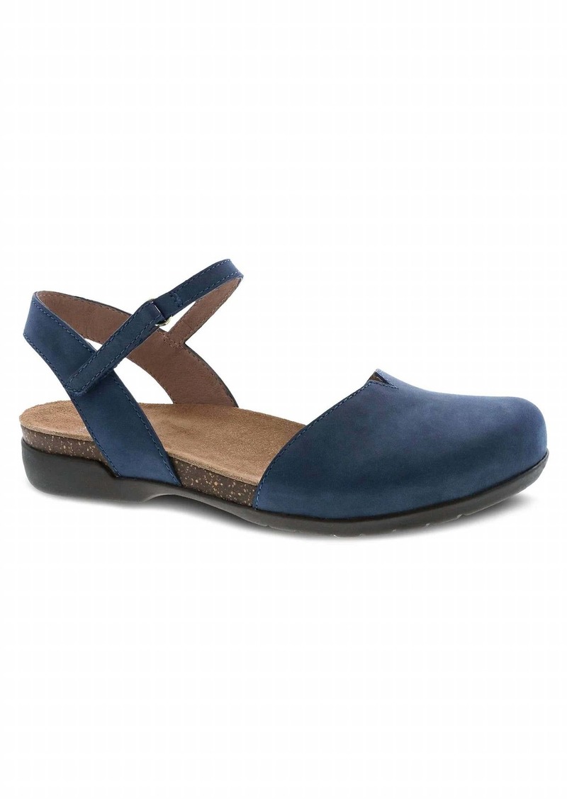 Dansko Women's Rowan Nubuck Sandals In Navy