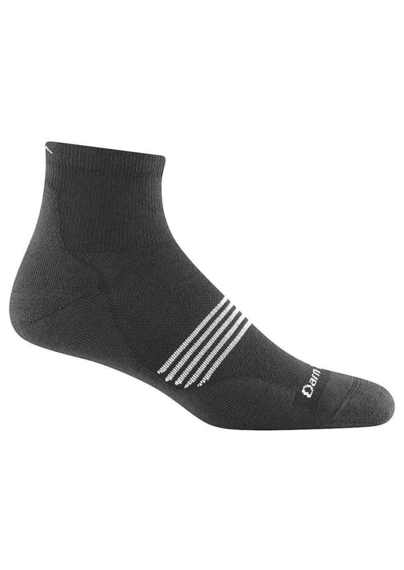 Darn Tough Men's Element 1/4 Cushion Sock, Medium, Black | Father's Day Gift Idea