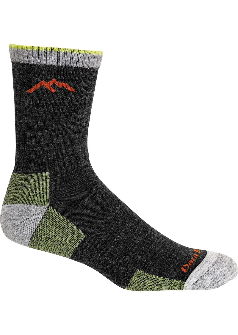Darn Tough Men's Hiker Cushioned Micro Crew Socks, Medium, Green