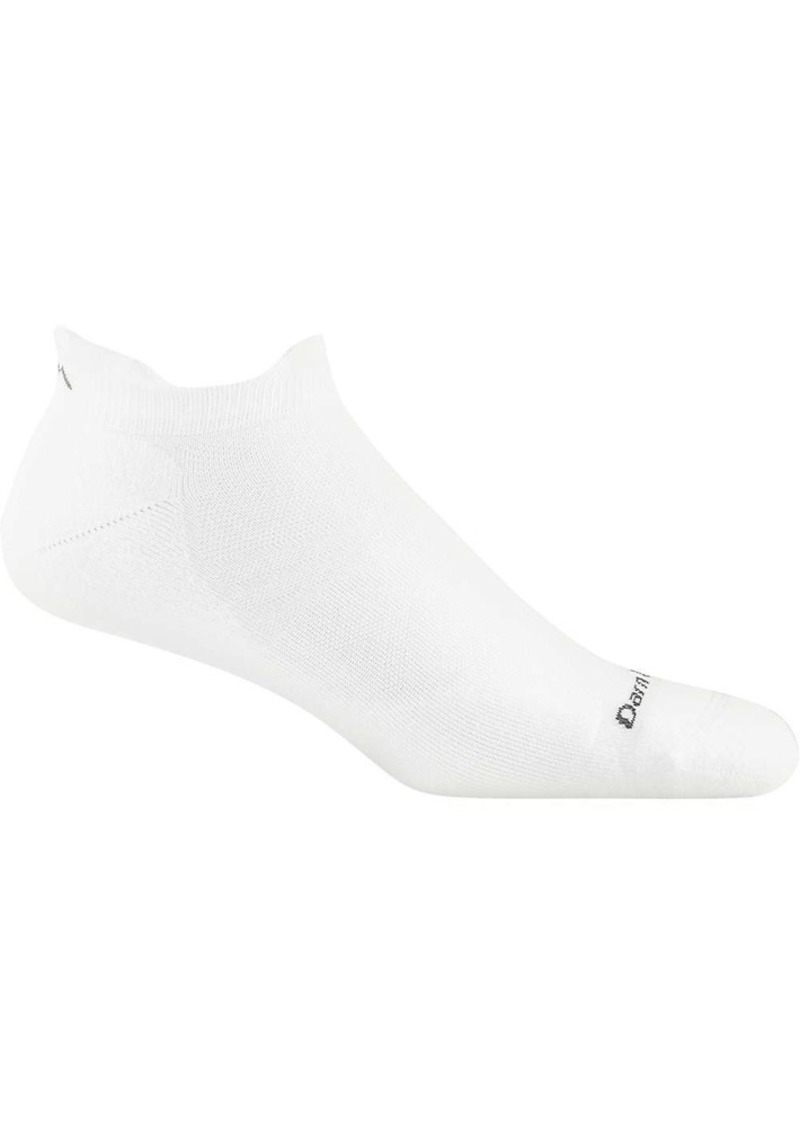Darn Tough Men's No Show Tab Ultra-Lightweight Running Socks, Medium, White