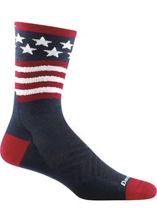 Darn Tough Men's Patriot Micro Crew Ultra-Lightweight Running Socks, Large, Stars And Stripes | Father's Day Gift Idea