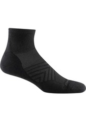 Darn Tough Men's Run 1/4 Ultra-Lightweight Cushion Sock, Large, Black