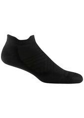 Darn Tough Men's Run Coolmax No Show Tab Ultra-Lightweight Cushion Sock, Large, Black