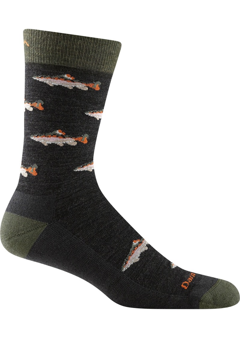 Darn Tough Men's Spey Fly Lightweight Crew Socks, Medium, Gray