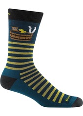 Darn Tough Men's Wild Life Crew Lightweight with Cushion Sock, Large, Blue | Father's Day Gift Idea