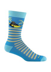 Darn Tough Men's Wild Life Crew Lightweight with Cushion Sock, Large, Blue