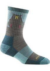 Darn Tough Women's Bear Town Cushioned Micro Crew Socks, Small, Purple | Father's Day Gift Idea