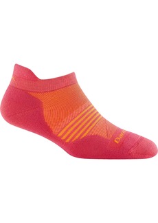 Darn Tough Women's Element No Show Tab Lightweight Running Socks, Medium, Pink
