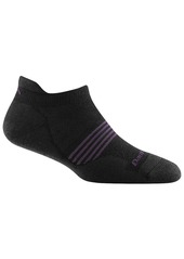 Darn Tough Women's Element No Show Tab Lightweight Running Socks, Medium, Pink | Father's Day Gift Idea