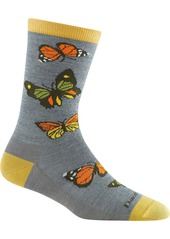 Darn Tough Women's Flutter Crew Lightweight Lifestyle Socks, Small, Green | Father's Day Gift Idea
