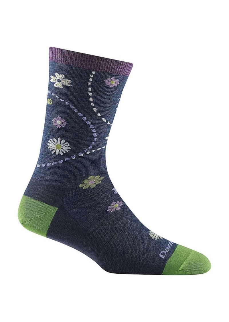 Darn Tough Women's Garden Light Crew Sock, Large, Pink