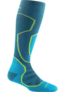 Darn Tough Women's Outer Limits Over-the-Calf Lightweight Ski & Snowboard Socks, Large, Blue