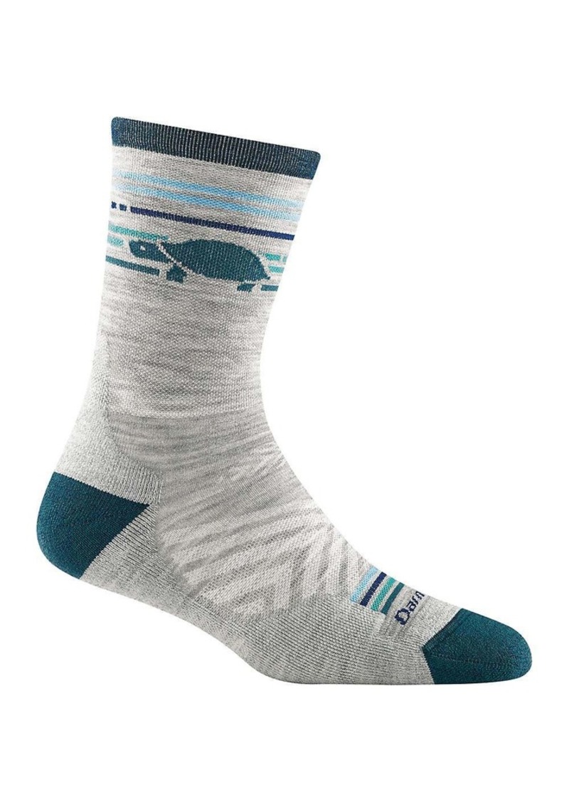 Darn Tough Women's Pacer Micro Crew Ultra-Lightweight Cushion Sock, Small, Gray | Father's Day Gift Idea