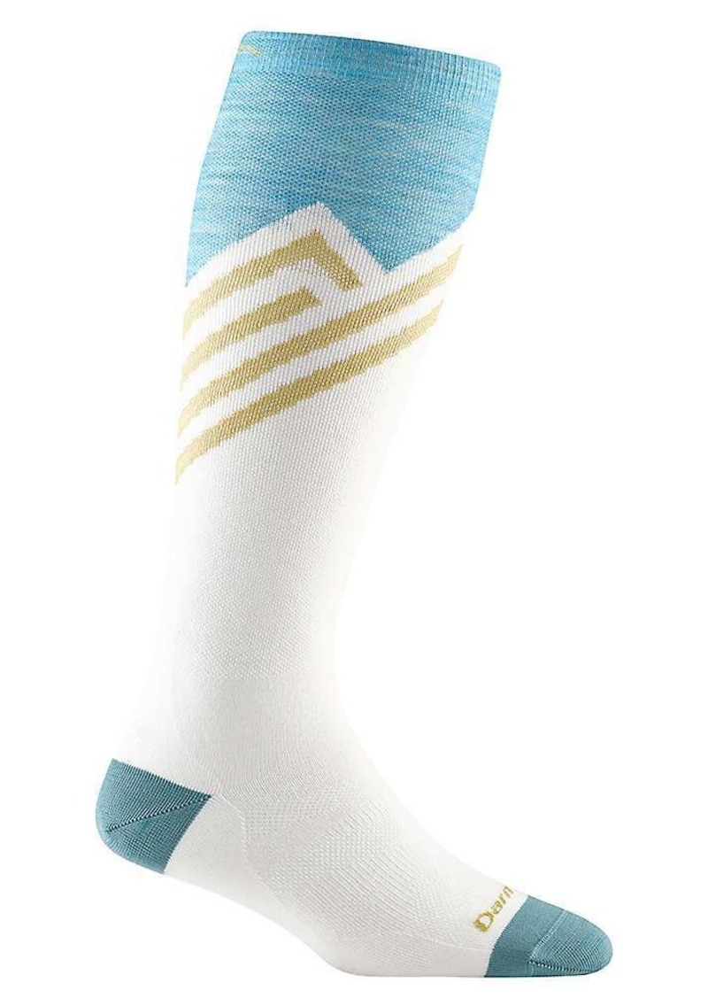 Darn Tough Women's Peaks RFL OTC Sock, Medium, White