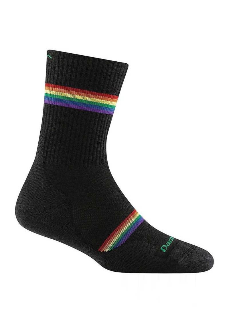 Darn Tough Women's Prism Micro Crew Cushion Sock, Small, Black