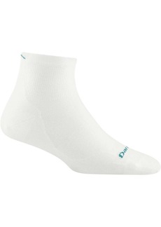 Darn Tough Women's Run 1/4 Ultra-Lightweight Sock, Small, White | Father's Day Gift Idea