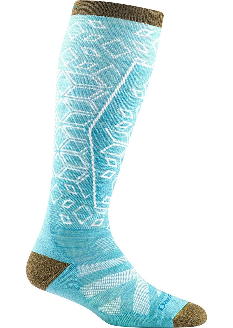 Darn Tough Women's Traverse Over-the-Calf Lightweight Ski & Snowboard Socks, Small, Blue | Father's Day Gift Idea