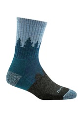 Darn Tough Women's Treeline Micro Crew Cushion Sock, Medium, Blue | Father's Day Gift Idea