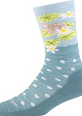 Darn Tough Women's Wild Life Crew Lightweight with Cushion Sock, Small, Green | Father's Day Gift Idea