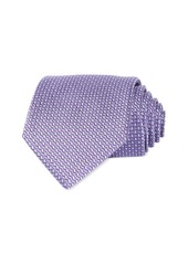 David Donahue Geometric Woven Silk Classic Tie