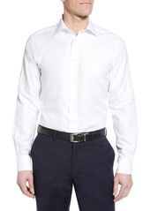 David Donahue Luxury Non-Iron Trim Fit Solid Dress Shirt