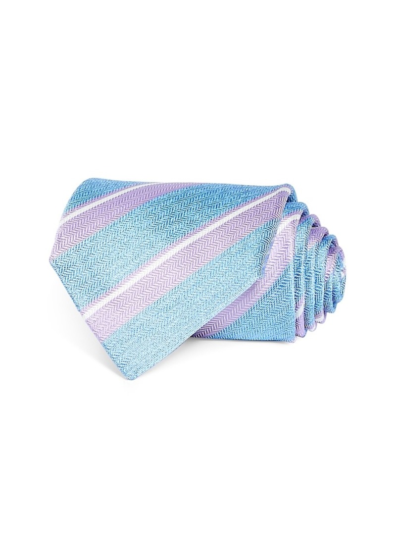 David Donahue Silk Classic Stripe Tie