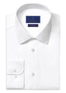 David Donahue Trim Fit Twill Non Iron Dress Shirt