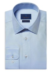 David Donahue Trim Fit Twill Non Iron Dress Shirt