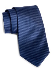 David Donahue Textured Silk X-Long Tie