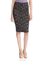 David Lerner Women's Lace Pencil Skirt  XS
