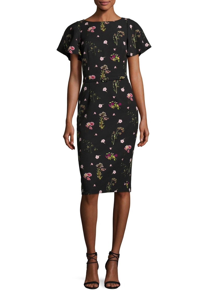 Photo for short sleeve cocktail dress floral