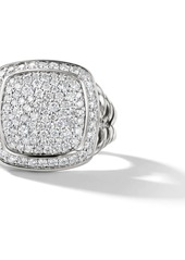 David Yurman sterling silver Albion diamond ring