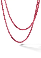 David Yurman 14kt rose gold DY Bel Aire chain necklace