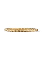 David Yurman 18kt recycled yellow gold 4mm Cable Edge bracelet