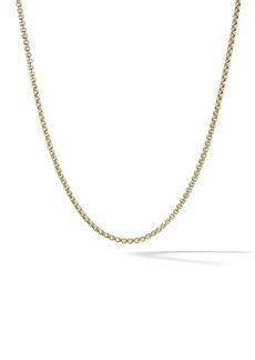 David Yurman 18kt yellow gold Box Chain Slider necklace