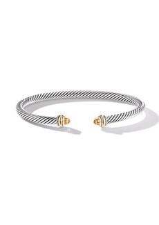 David Yurman 18kt yellow gold and sterling silver Cable Classics citrine bracelet