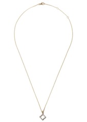 David Yurman 18kt yellow gold Cable Collectibles Quatrefoil diamond necklace